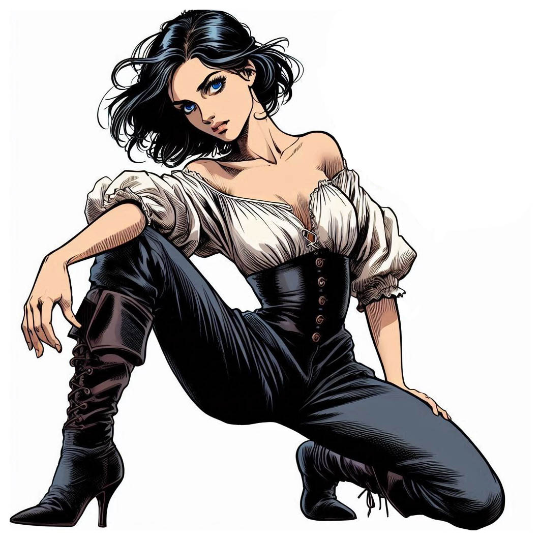 Justine in posa