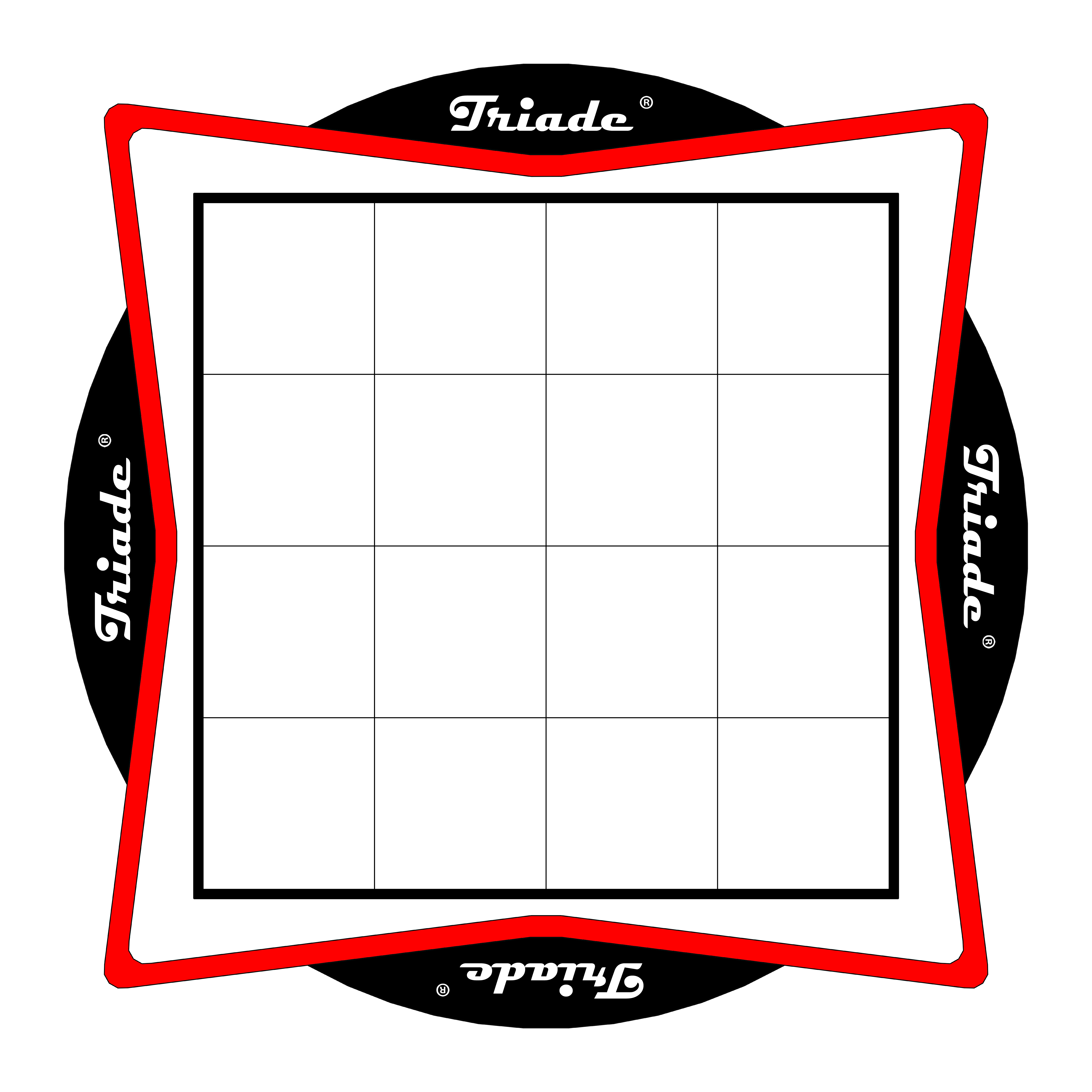 Tabellone Triade bordo rosso